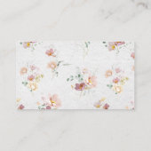 Blush Pink Garden Flowers Neem een recept mee Informatiekaartje (Achterkant)