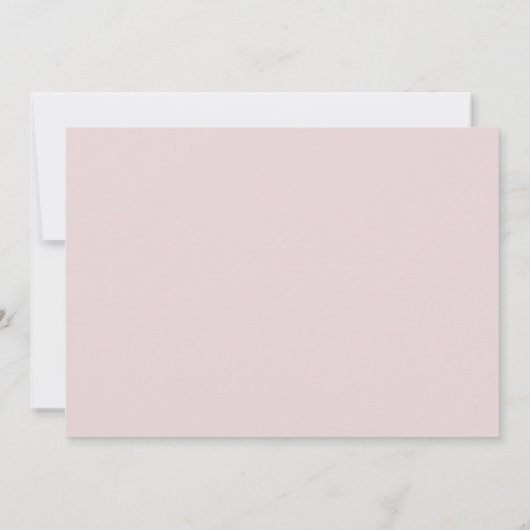 Blush Pink Garden Roos Botanisch Afstuderen Bedankkaart (Achterkant)