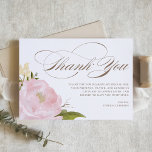 Blush Pink Garden Roos Botanisch Afstuderen Bedankkaart<br><div class="desc">Stuur dank aan familie en vrienden voor het deel uitmaken van uw speciale dag met deze aanpasbare, mooie bedankkaart. Het beschikt over een blozend roze tuin roos, baby's adem, en groen in een aquarel. Deze botanische bedankkaart is ideaal voor afstuderen, baby showers, verjaardagen en andere evenementen. Personaliseer door uw gegevens...</div>