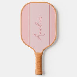 Blush Pink gepersonaliseerd minimaal Pickleball Paddle