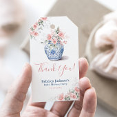 Blush Pink Ginger Jar Baby shower Dank u Cadeaulabel