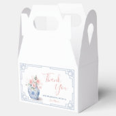 Blush Pink Ginger Jar Chinoiserie Baby shower Bedankdoosjes (Geopend)