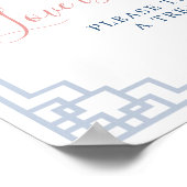 Blush Pink Ginger Jar Chinoiserie Liefde is Zoet Poster (Hoek)