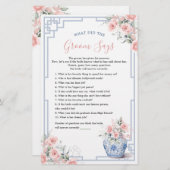 Blush Pink Ginger Jar Chinoiserie Wat bruidegom ze (Voorkant / Achterkant)