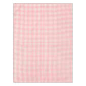Blush Pink Gingham Check Patroon Tafelkleed (Voorkant)