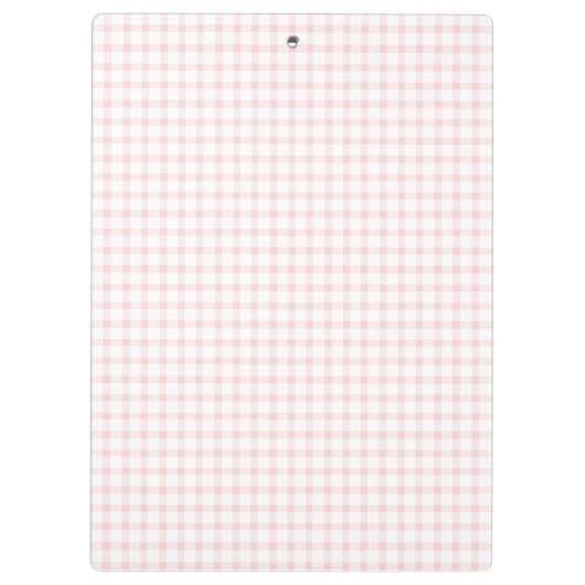 Blush Pink Gingham Classic Monogram  Klembord (Achterkant)