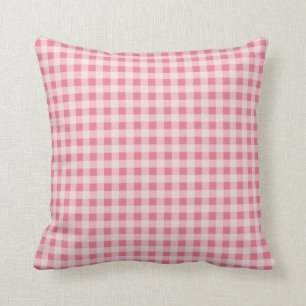 Blush Pink Gingham Kussen