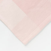 Blush Pink Gingham Pset Pattern Fleece Blanket (Hoek)