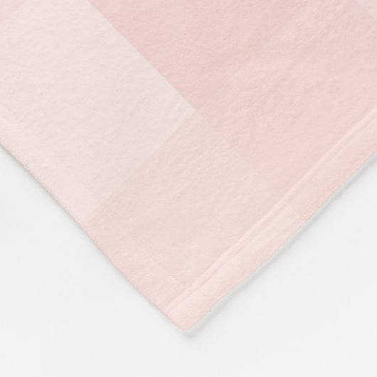 Blush Pink Gingham Pset Pattern Fleece Blanket Deken (Hoek)