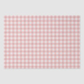 Blush Pink Gingham Tissuepapier (Voorkant)