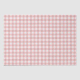 Blush Pink Gingham Tissuepapier