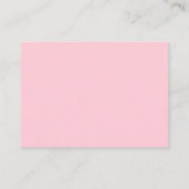 Blush Pink Girl Breng een boek Baby shower Inserts Informatiekaartje (Achterkant)