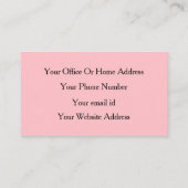 Blush Pink Girly Trendy Event Planner Modern Cool Visitekaartje (Achterkant)
