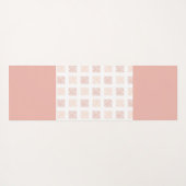 Blush Pink Girly Trendy Monogram Yoga Mat (Achterkant (horizontaal))