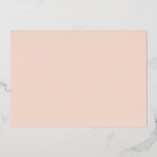 Blush Pink & Glam Confetti foto Save The Date Folie Uitnodiging (Achterkant)