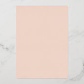 Blush Pink & Glam Confetti Wedding Real Folie Uitnodiging (Achterkant)
