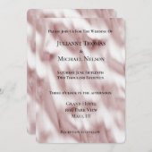 Blush Pink Glam Romantische bruiloft Kaart (Voorkant / Achterkant)