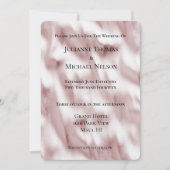 Blush Pink Glam Romantische bruiloft Kaart (Voorkant)