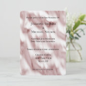 Blush Pink Glam Romantische bruiloft Kaart (Staand voorkant)