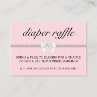 Blush Pink Glam Tiffany Luier Raffle Baby shower