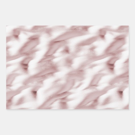 Blush Pink Glam Verjaardag Inpakpapier Vel (Voorkant)