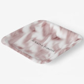 Blush Pink Glam Wedding Vrijgezellenfeest Papieren Bordje (Gebogen)