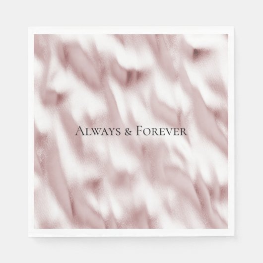 Blush Pink Glam Wedding Vrijgezellenfeest Servet (Voorkant)