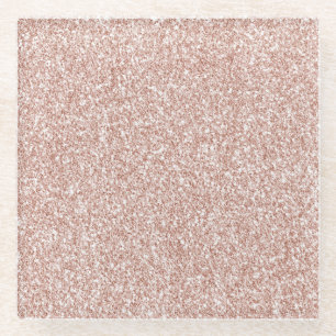 Blush Pink Glitter     Glazen Onderzetter