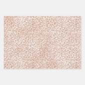  Blush Pink Glitter Gold Leopard Inpakpapier Vel (Voorkant 3)