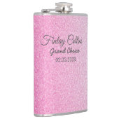 Blush Pink Glitter Heupfles (Rechts)