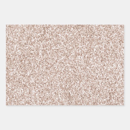  Blush Pink Glitter Inpakpapier Vel (Voorkant)