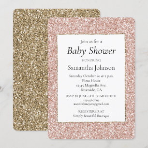 Blush Pink Glitter Kaart