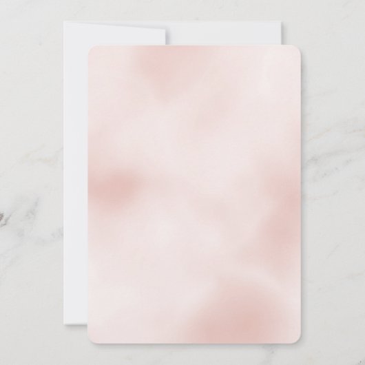 Blush Pink Glitter Kaart (Achterkant)