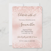 Blush Pink Glitter Kaart (Voorkant)