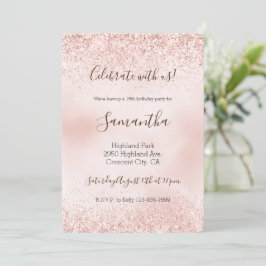 Blush Pink Glitter Kaart