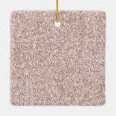  Blush Pink Glitter Keramisch Ornament (Achterkant)