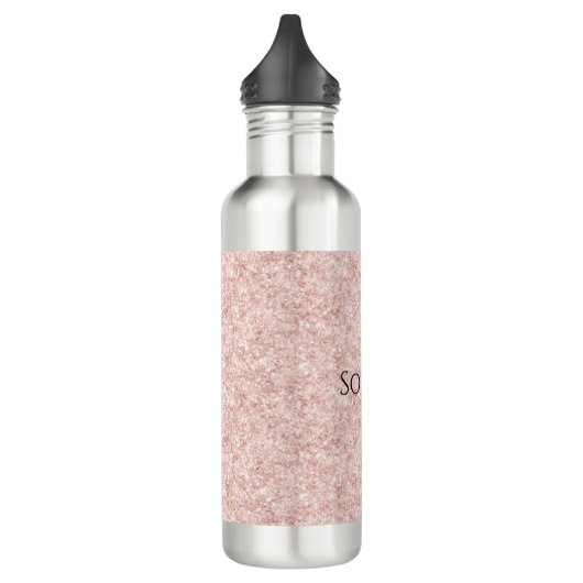 Blush Pink Glitter  Waterfles (Links)