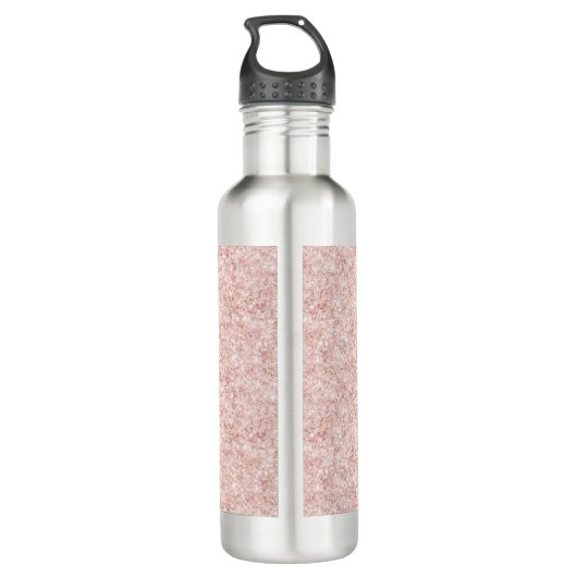 Blush Pink Glitter  Waterfles (Achterkant)