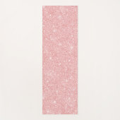 Blush Pink glitter Yoga Mat (Voorkant)