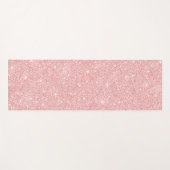 Blush Pink glitter Yoga Mat (Voorkant (horizontaal))