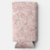 Blush Pink Glitzy Glitter Seltzer Blikjeskoeler (Achterkant)