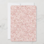 Blush Pink Glitzy Glitter Sparkle Bridal Shower Kaart (Achterkant)