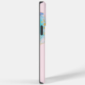 Blush Pink Gold Abstracte iPhone 14 Pro Max hoesje (Achterkant / Rechts)