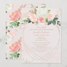 Blush Pink Gold Baby shower