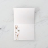 Blush Pink Gold Balloon Baby shower Bedankkaart (Binnen)