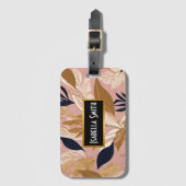 Blush Pink Gold Boho laat modern Collectie achter Bagagelabel (Voorkant (verticaal))