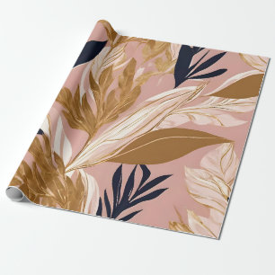 Blush Pink Gold Boho laat modern Collectie achter Cadeaupapier