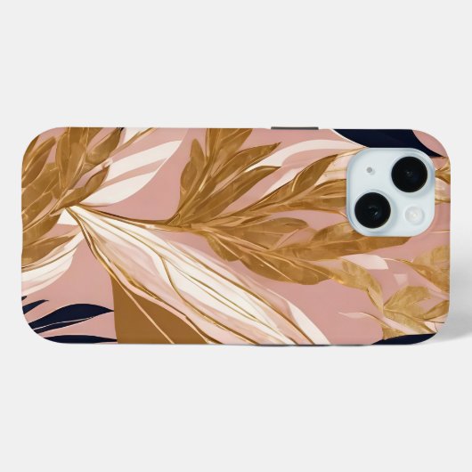 Blush Pink Gold Boho laat modern Collectie achter Case-Mate iPhone Case (Achterkant (horizontaal))