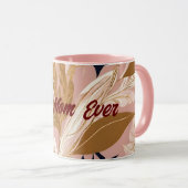 Blush Pink Gold Boho laat modern Collectie achter Mok (Voorkant rechts)