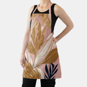Blush Pink Gold Boho laat modern Collectie achter Schort